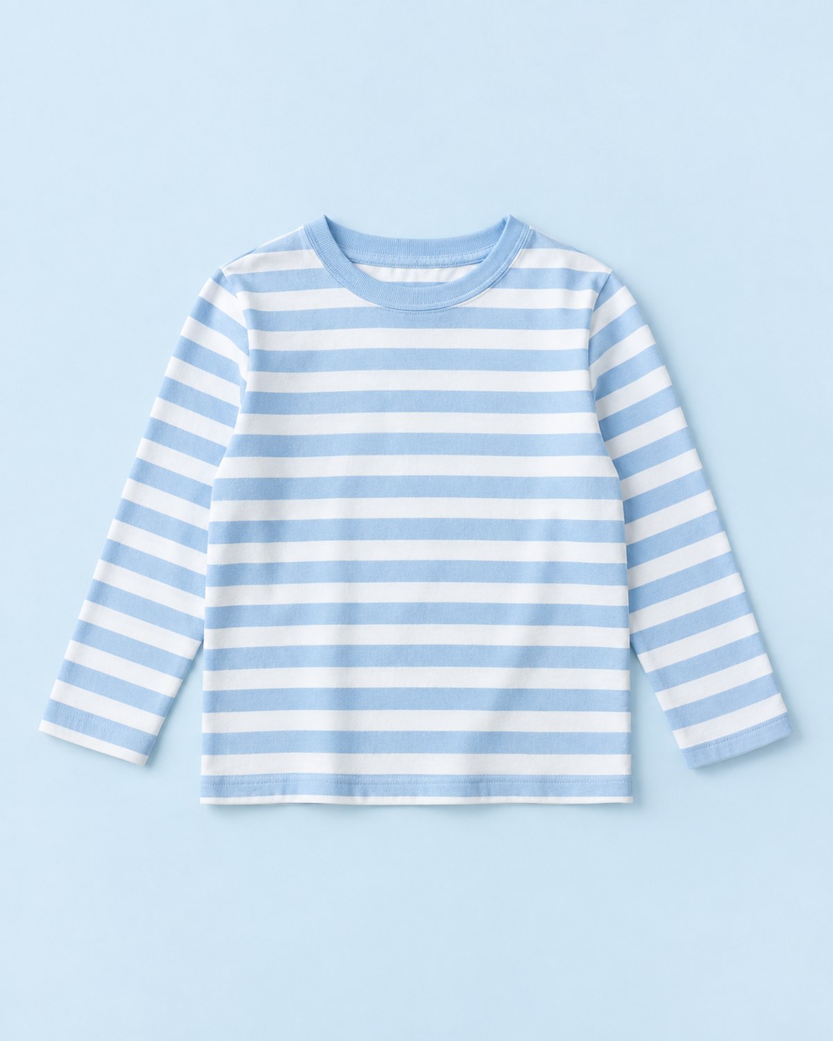 ボーダー 長袖Tシャツ ブルー