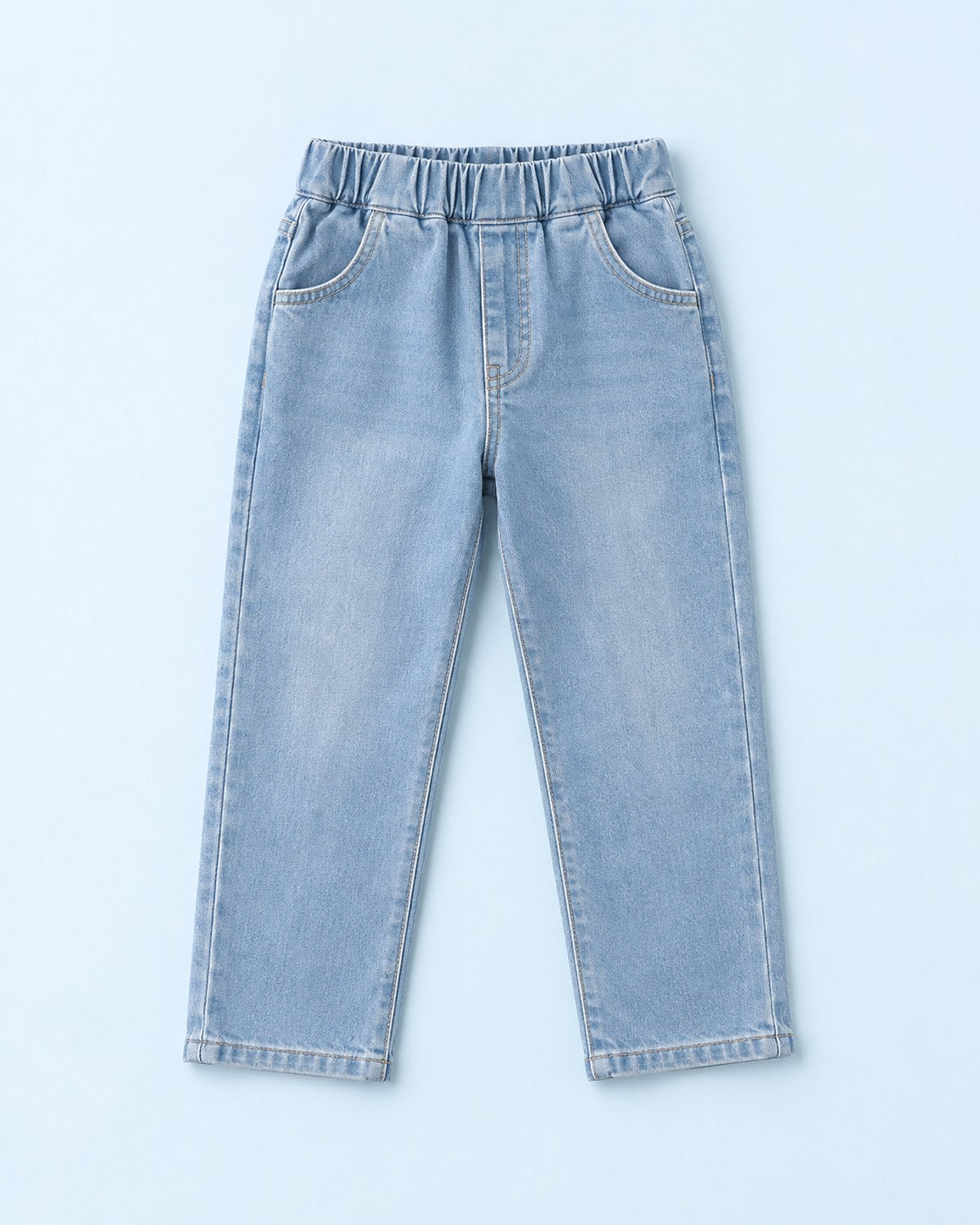のびのびストレッチ ロングパンツ ブルー